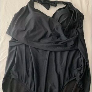 Plus Size 3X Full Body BATHING SUIT Swimsuit Black